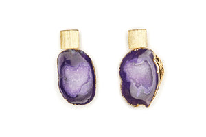 Rocks in the Sky Purple Earrings