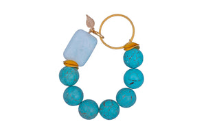 Turquoise and Vermeil Bracelet