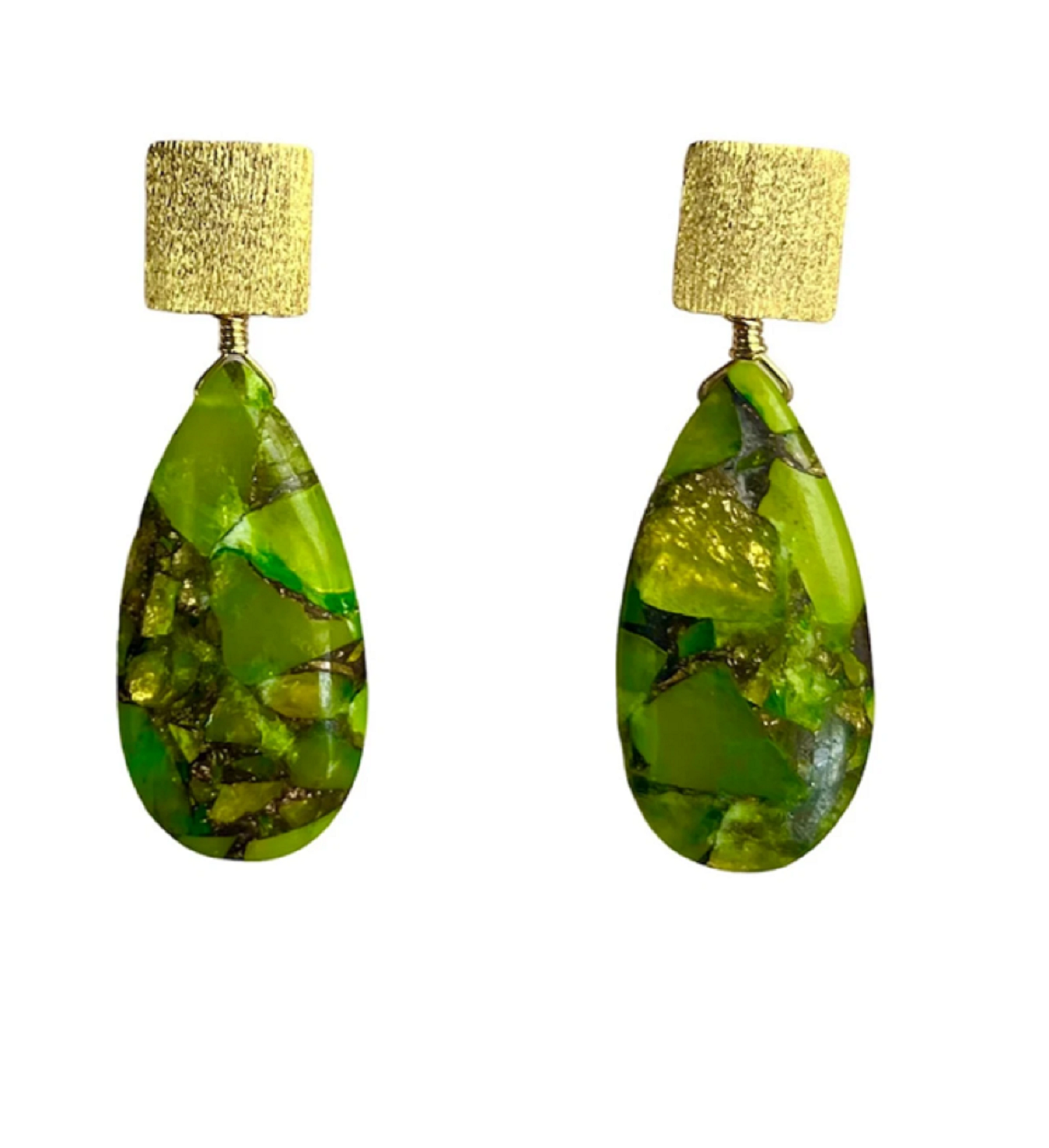 Green Riviera Earrings